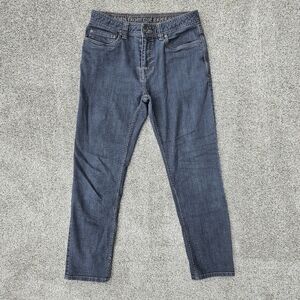 Prana Bridger Jeans Grey Denim Slim Fit Straight Leg Performance Stretch 30x30